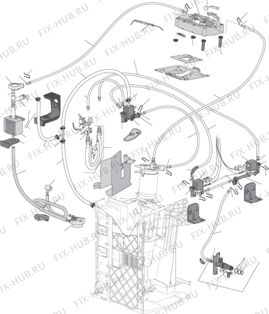 Взрыв-схема кофеварки (кофемашины) DELONGHI ESAM69000M PRIMADONNA EXCLUSIVE - Схема узла 3