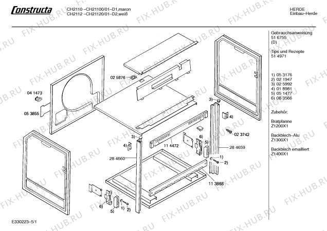 Схема №3 195301830 1344.21WS с изображением Винт для плиты (духовки) Bosch 00021947