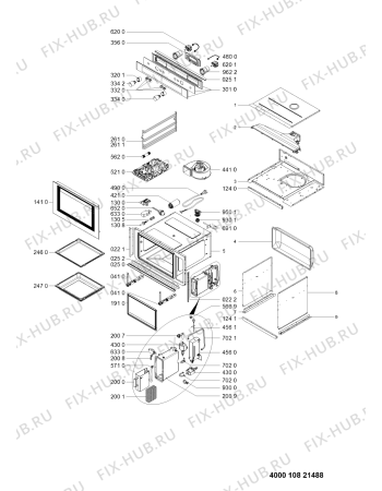 Схема №1 AMW 882/IXL с изображением Субмодуль для духового шкафа Whirlpool 480121104283