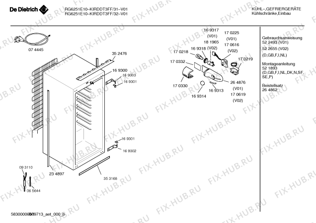 Схема №2 KIRDDT3FF RG6251E10 с изображением Инструкция по эксплуатации для холодильной камеры Bosch 00522655