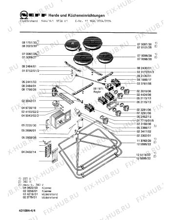 Схема №1 1311446904 1440/414WFB с изображением Фронтальное стекло для плиты (духовки) Bosch 00126480