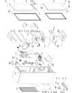 Схема №1 BSNF 8533 W с изображением Панель управления для холодильника Whirlpool 481011092254