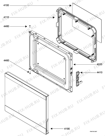 Взрыв-схема микроволновой печи Husqvarna Electrolux QN4021W - Схема узла Section 2