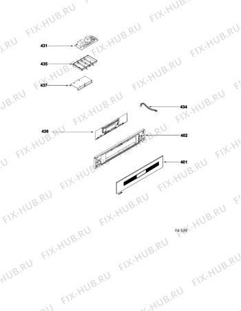 Схема №2 MWHA434AX (F058851) с изображением Обшивка для духового шкафа Indesit C00277679
