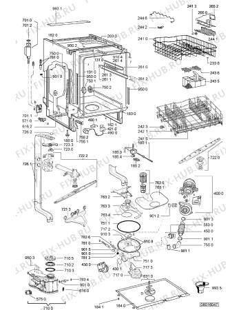 Схема №1 ADG 9490 PC с изображением Микромодуль для электропосудомоечной машины Whirlpool 480140102651