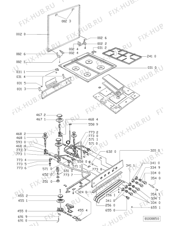 Схема №1 ACM 952/BB с изображением Панель для электропечи Whirlpool 481945358855