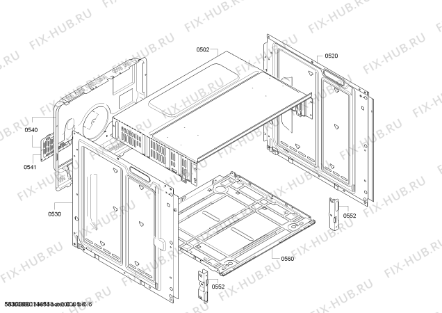 Схема №2 HBA10B050 с изображением Панель управления для плиты (духовки) Bosch 00678291
