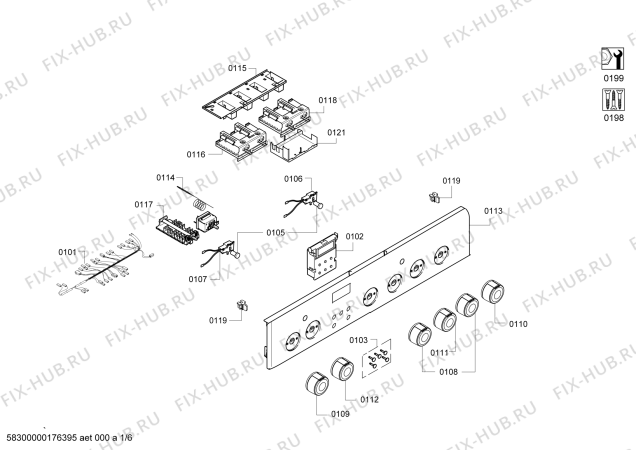 Схема №3 CH10457 с изображением Кабель для духового шкафа Bosch 00754621