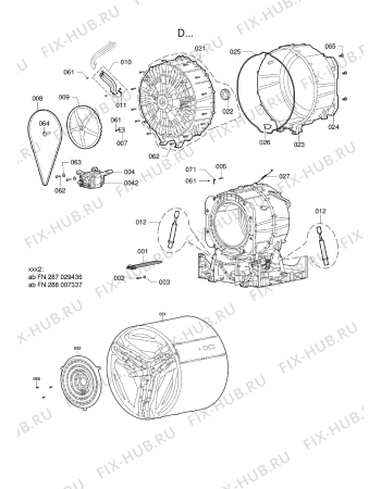 Схема №1 WA 6960 li с изображением Держатель для стиралки Whirlpool 480111103336