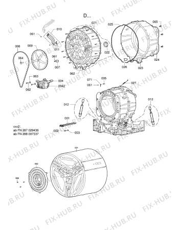 Схема №1 WA 5081 /1 LI с изображением Крестовина для стиральной машины Whirlpool 480111105252