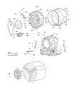 Схема №1 WA 5080 LI с изображением Шуруп для стиралки Whirlpool 480111105236