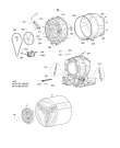 Схема №1 WA 6960 li с изображением Фрикционное колесо для стиралки Whirlpool 480111103339