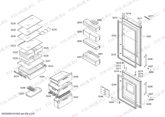 Схема №1 KGN46SMA02 S42STRP4 с изображением Модуль для холодильника Bosch 12001276