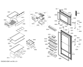 Схема №1 KDN42AL50I с изображением Стеклянная полка для холодильника Bosch 00707743
