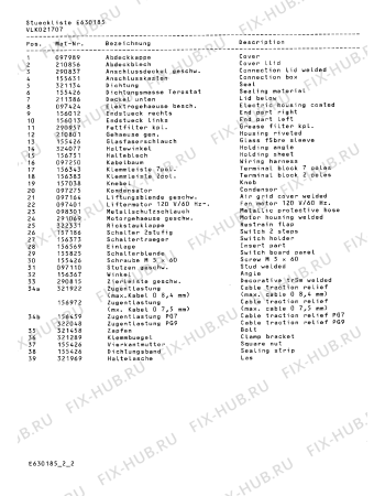 Схема №1 VL021707 с изображением Вставка для вентиляции Bosch 00156569