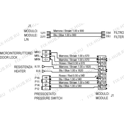 Электропроводка для стиральной машины Indesit C00141107 в гипермаркете Fix-Hub