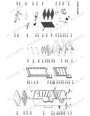 Схема №1 MAX 189 с изображением Дверца для холодильной камеры Whirlpool 481241829823
