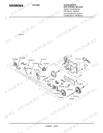 Схема №5 RS190R4 с изображением Транзистор для аудиотехники Siemens 00792473