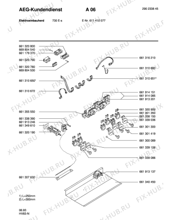 Взрыв-схема плиты (духовки) Aeg COMPETENCE 730E-S - Схема узла Section5