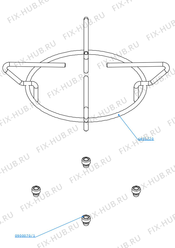 Большое фото - Всякое для холодильной камеры Electrolux 1053110191 в гипермаркете Fix-Hub