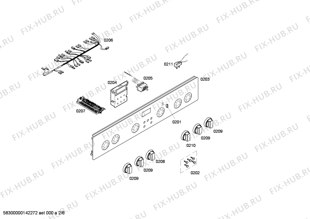 Схема №2 HSV744228N с изображением Крышка для электропечи Siemens 00248193