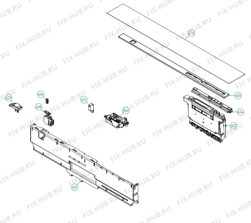 Взрыв-схема посудомоечной машины Pelgrim GVW693ONY-P01 XL NL   -Black FI Soft (341760, DW70.3) - Схема узла 06