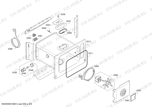 Схема №1 HBC34D555 с изображением Панель управления для духового шкафа Bosch 00740299