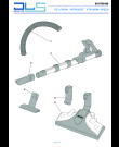 Схема №1 ROTATING BAGLESS VACUUM CLEANER XTR1600M с изображением Труба для пылесоса DELONGHI 5319190451