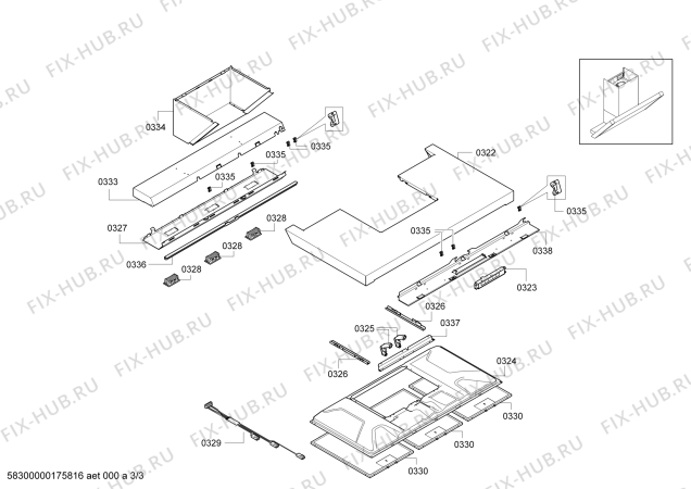 Взрыв-схема вытяжки Bosch DWB097E51 Bosch - Схема узла 03