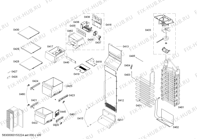 Схема №1 KA62DP90SD с изображением Поднос для холодильной камеры Siemens 00706565