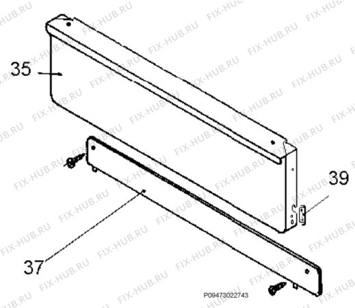 Взрыв-схема плиты (духовки) Zanussi ZC5040SX - Схема узла Section 2