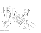 Схема №1 SRI45T25EU с изображением Передняя панель для посудомоечной машины Bosch 00662289