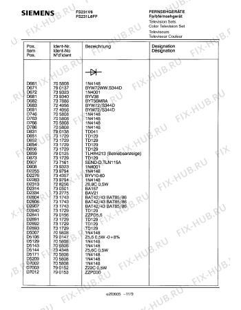 Схема №3 FS229V6 с изображением Сервисная инструкция для телевизора Siemens 00535415