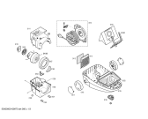 Схема №1 AT4223 CICERIS с изображением Нижняя часть корпуса для электропылесоса Bosch 00365796