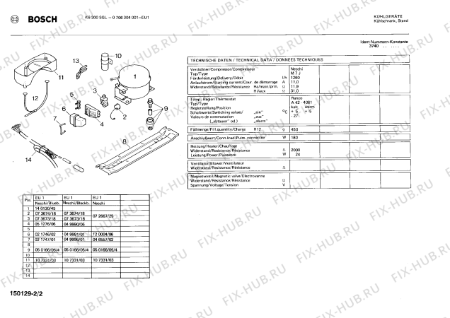 Взрыв-схема холодильника Bosch 0706304001 KS300SGL - Схема узла 02