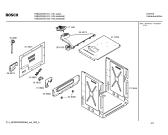 Схема №1 HBN2023EU с изображением Передняя часть корпуса для электропечи Bosch 00360457