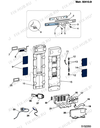 Взрыв-схема холодильника Indesit BAAN34NFS (F051061) - Схема узла