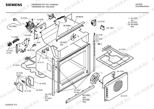 Схема №1 HB49050IL с изображением Панель управления для плиты (духовки) Siemens 00350307