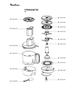 Схема №1 FP645H27/700 с изображением Элемент корпуса для кухонного измельчителя Moulinex MS-0A07894