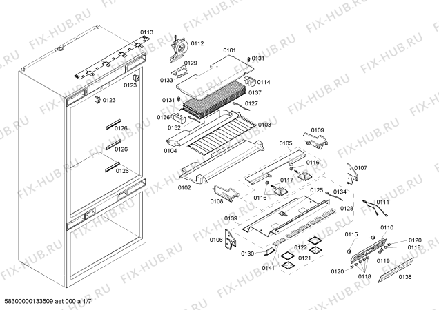 Схема №2 RB491200 с изображением Силовой модуль для холодильника Bosch 00664196