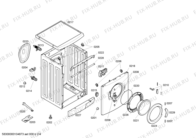 Схема №2 WXLM1262NL XLM 1262 с изображением Панель управления для стиралки Siemens 00441286