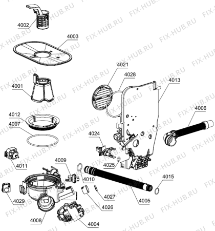 Взрыв-схема посудомоечной машины Gorenje GI67260XXL (539007, DW30.2) - Схема узла 04