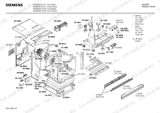 Схема №1 HE880416 с изображением Держатель для плиты (духовки) Siemens 00119312