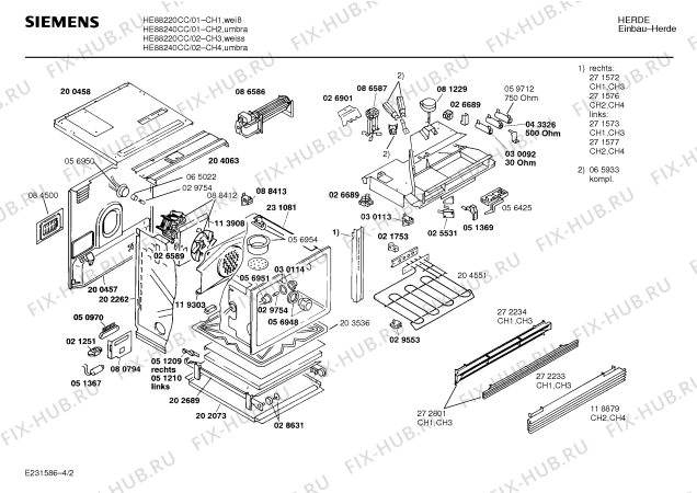 Схема №1 HE68520 с изображением Индикатор для электропечи Siemens 00058658