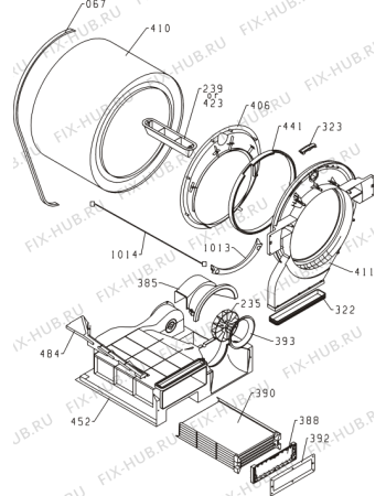 Схема №2 620.458 0 (635010, SP611/120) с изображением Бак (полубак) для стиральной машины Gorenje 147520