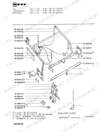 Схема №2 195303716 2441.11ES с изображением Розетка для электропечи Bosch 00053404