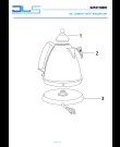 Схема №1 ARGENTO KBX 2016.W1 с изображением Патрон лампы для электрочайника DELONGHI TO1256