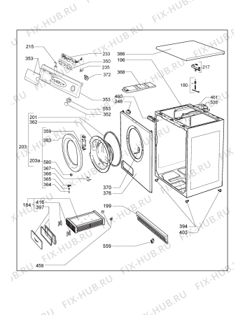 Схема №1 0312 96A 15330 - 96A с изображением Тумблер для сушильной машины Whirlpool 482000007797