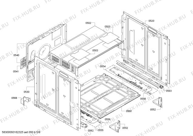 Схема №2 HEB23D120 с изображением Фронтальное стекло для духового шкафа Bosch 00681622