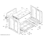 Схема №2 HEB23D120 с изображением Фронтальное стекло для духового шкафа Bosch 00681622